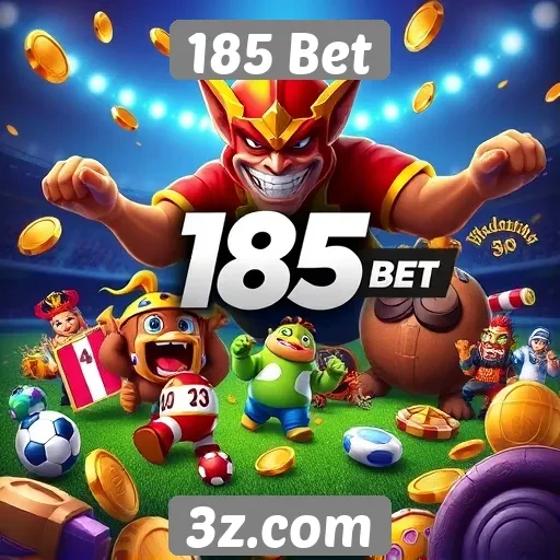 Diversidade de jogos oferecidos no site 185 Bet